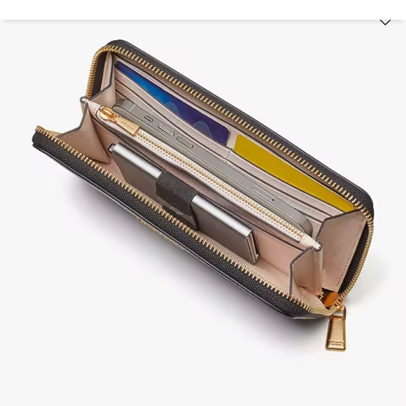 Kate Spade Morgan color blocked zip around wallet - Picture 3 of 5